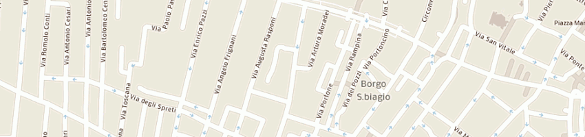 Mappa della impresa borghi fulvia a RAVENNA