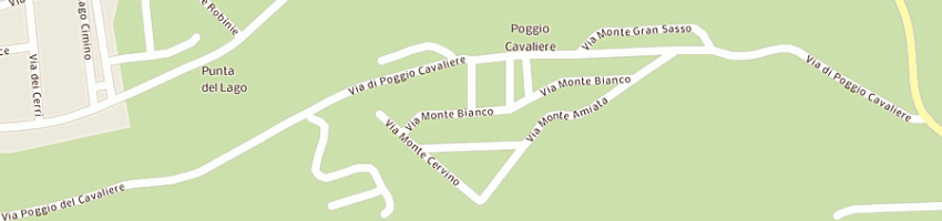 Mappa della impresa consorzio obbligatorio tra i lottisti di poggio cavaliere a RONCIGLIONE