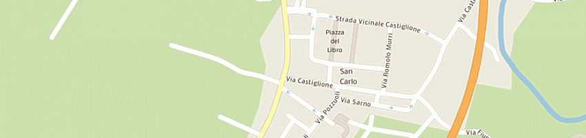 Mappa della impresa biblioteca di quartiere valle savio a CESENA