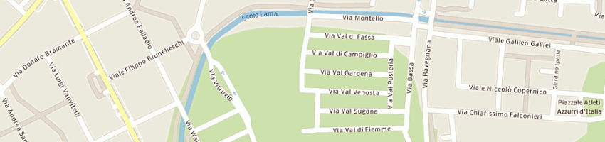Mappa della impresa arch e arch studio a RAVENNA