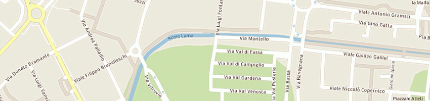 Mappa della impresa centro esposizione di bertini guido e c snc a RAVENNA