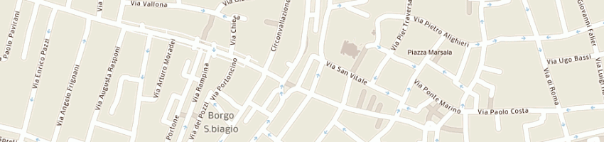 Mappa della impresa ristorante spasso bistrot a RAVENNA