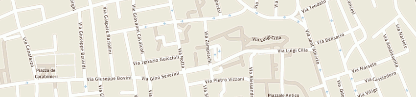 Mappa della impresa sfinge srl a RAVENNA