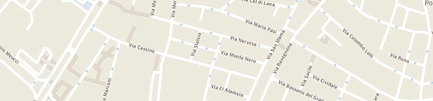 Mappa della impresa pellicceria lorena di tamagnini loredana a RAVENNA
