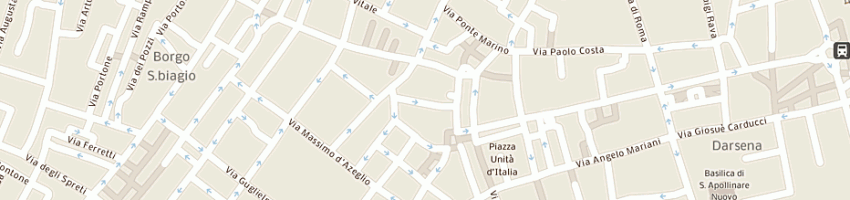 Mappa della impresa scuole pubbliche elementari a RAVENNA