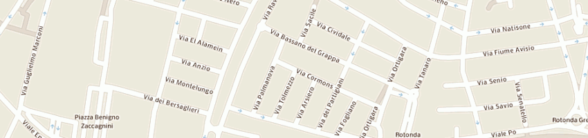 Mappa della impresa fariselli stefano a RAVENNA