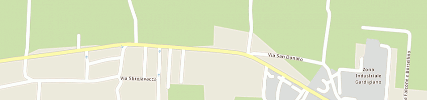 Mappa della impresa carrozzeria moglianese a SCORZE