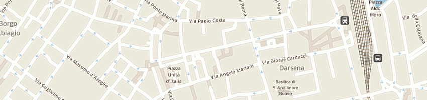 Mappa della impresa piccinini e (snc) a RAVENNA