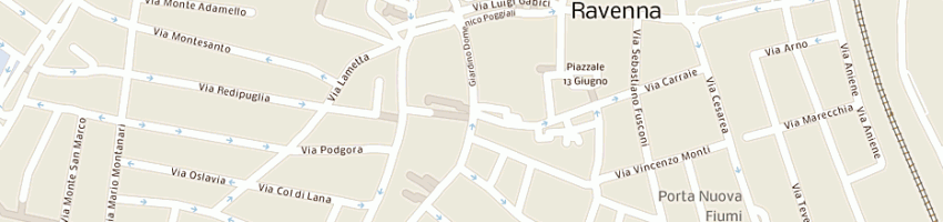 Mappa della impresa caiclub alpino italiano a RAVENNA