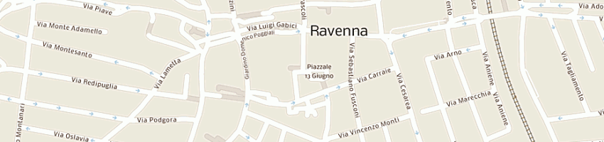 Mappa della impresa ceroni giangiudo a RAVENNA
