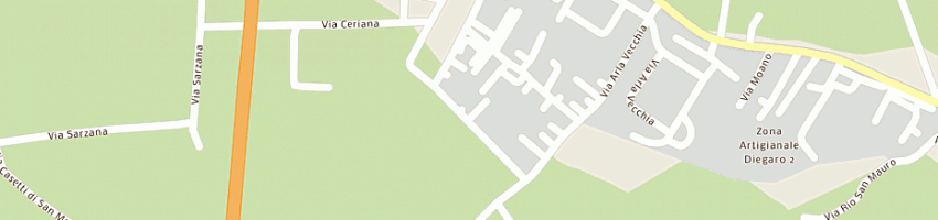 Mappa della impresa mobili rustici di ceccarelli - pieri e c (snc) a CESENA