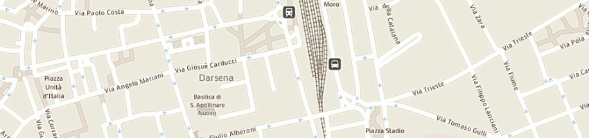 Mappa della impresa soc galassi mino e flavio snc a RAVENNA