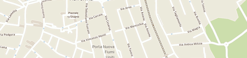 Mappa della impresa iuzzolino mario a RAVENNA