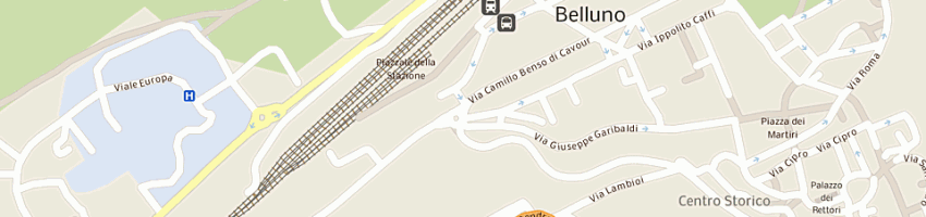 Mappa della impresa scuole a BELLUNO