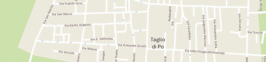 Mappa della impresa albergo tessarin a TAGLIO DI PO