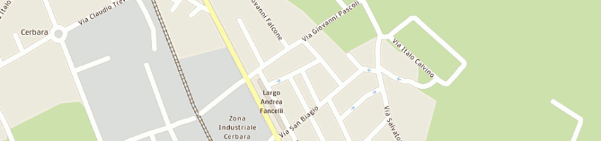 Mappa della impresa panificio perugini a CITTA DI CASTELLO
