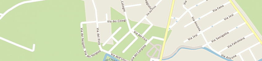 Mappa della impresa centro dentale ponte nuovo srl a RAVENNA