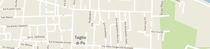 Mappa della impresa milani gilberto a TAGLIO DI PO