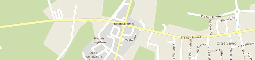 Mappa della impresa ristorante pizzeria rugantino a CESENA