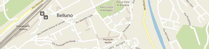 Mappa della impresa ctg - centro turistico giovanile a BELLUNO