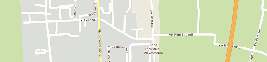 Mappa della impresa vivi di fantini andrea e bernardis flavio snc a CESENA