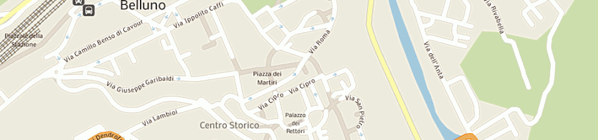 Mappa della impresa web e graphic srl a BELLUNO