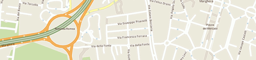 Mappa della impresa kf service snc di kreutzer g e funes a a VENEZIA