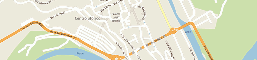 Mappa della impresa dolomiti emergency onlus a BELLUNO