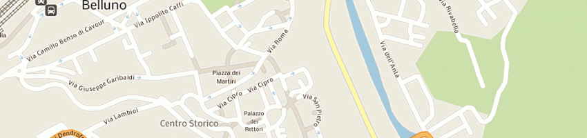 Mappa della impresa sedica - servizio elaborazione dati- di poloni renzo e c (sas) a BELLUNO