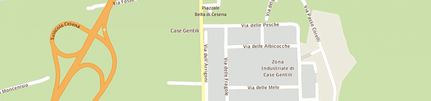 Mappa della impresa flag informatica di sforzini lorenzo e c - snc a CESENA