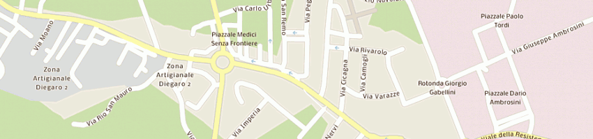Mappa della impresa farmacia camagni drpaolo a CESENA