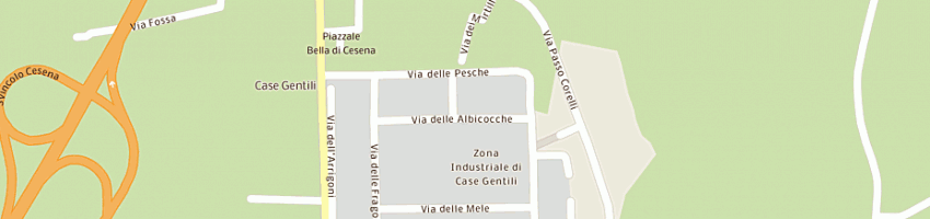 Mappa della impresa olus srl a CESENA