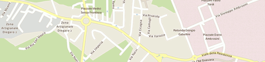 Mappa della impresa siroli giuseppe a CESENA