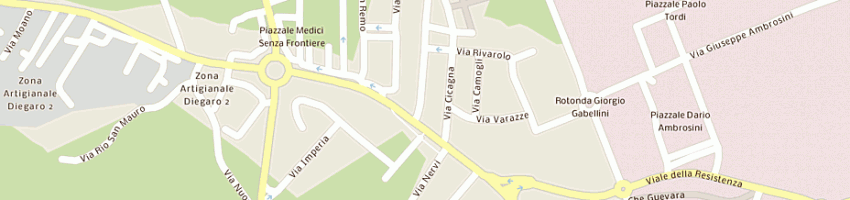 Mappa della impresa casadei fiorenzo a CESENA