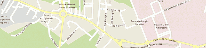 Mappa della impresa aguzzoni fausto a CESENA