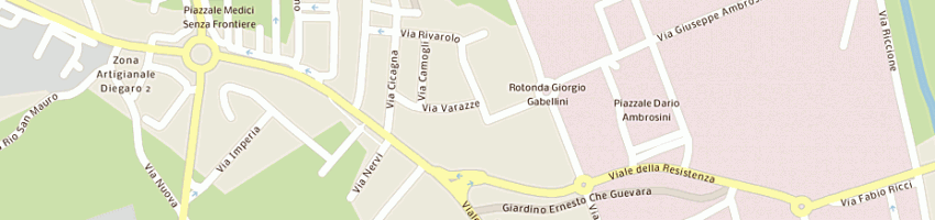 Mappa della impresa bourhettar mohammed a CESENA