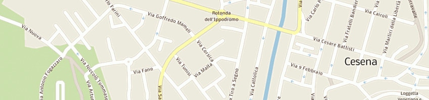 Mappa della impresa societa' editrice il ponte vecchio di casalini l e m snc a CESENA