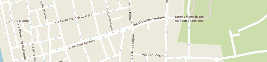 Mappa della impresa impel di rossetti catia e c snc a FIUMICINO