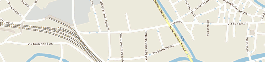 Mappa della impresa associazione utenti auto a TREVISO