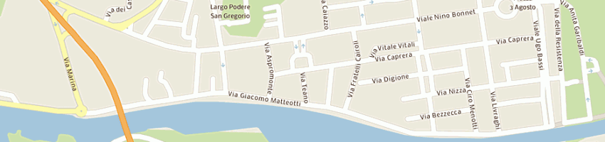 Mappa della impresa cavallari franco a COMACCHIO