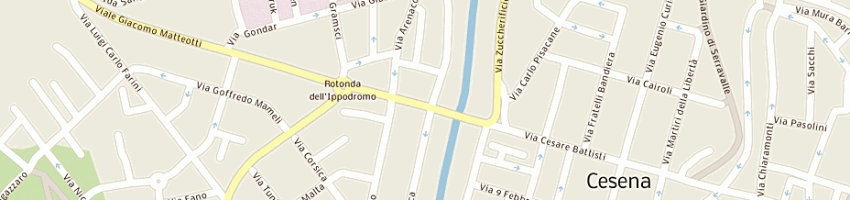 Mappa della impresa cafe' sinatra snc di armuzzi thomas e leonardi alberto e c a CESENA