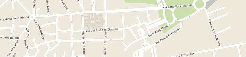 Mappa della impresa azienda usl roma d - distretto 1 - centro di salute mentale - a FIUMICINO