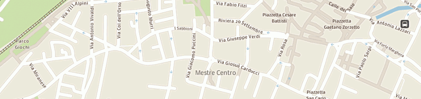 Mappa della impresa hotel sirio srl a VENEZIA