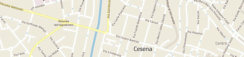 Mappa della impresa bianchi fernanda a CESENA