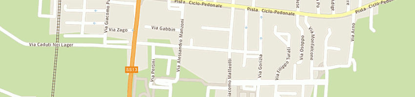 Mappa della impresa circolo ricreativo anziani a PREGANZIOL