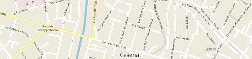 Mappa della impresa rosticceria pasta fresca la gastronomica di spadaccini miriam a CESENA