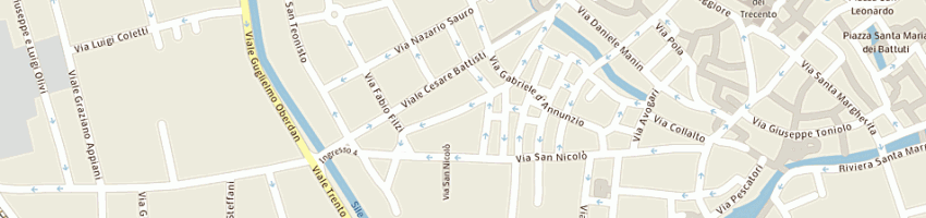 Mappa della impresa associazione trevisani nel mondo a TREVISO