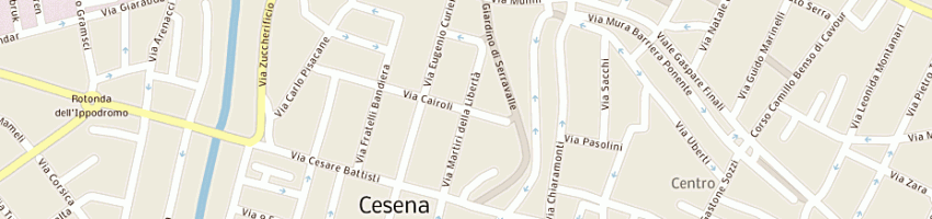 Mappa della impresa centro servizi cesena srl a CESENA