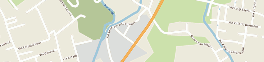 Mappa della impresa la trevisana societa'cooperativa a TREVISO