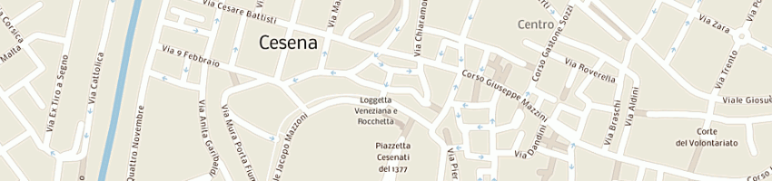 Mappa della impresa gr e ce srl a CESENA